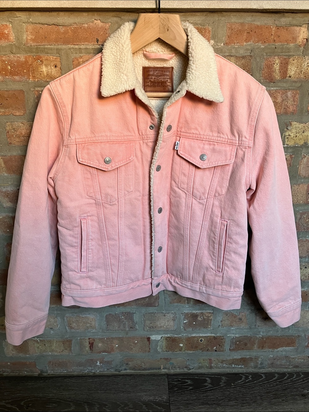Levi's Pink Jacket with Sherpa Lining